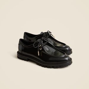 BNIB NEW J.Crew well Lace-up oxford shoes in spazzolato leather made US 8 $300!